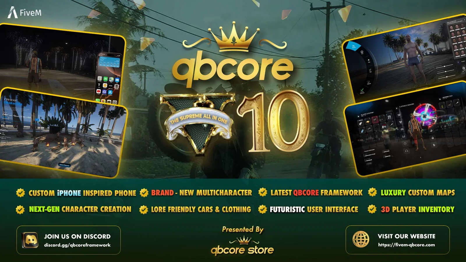 Supreme FiveM QBCore V10 – All In One Full Server Pack (2025) - Premium FiveM Script for QB Core