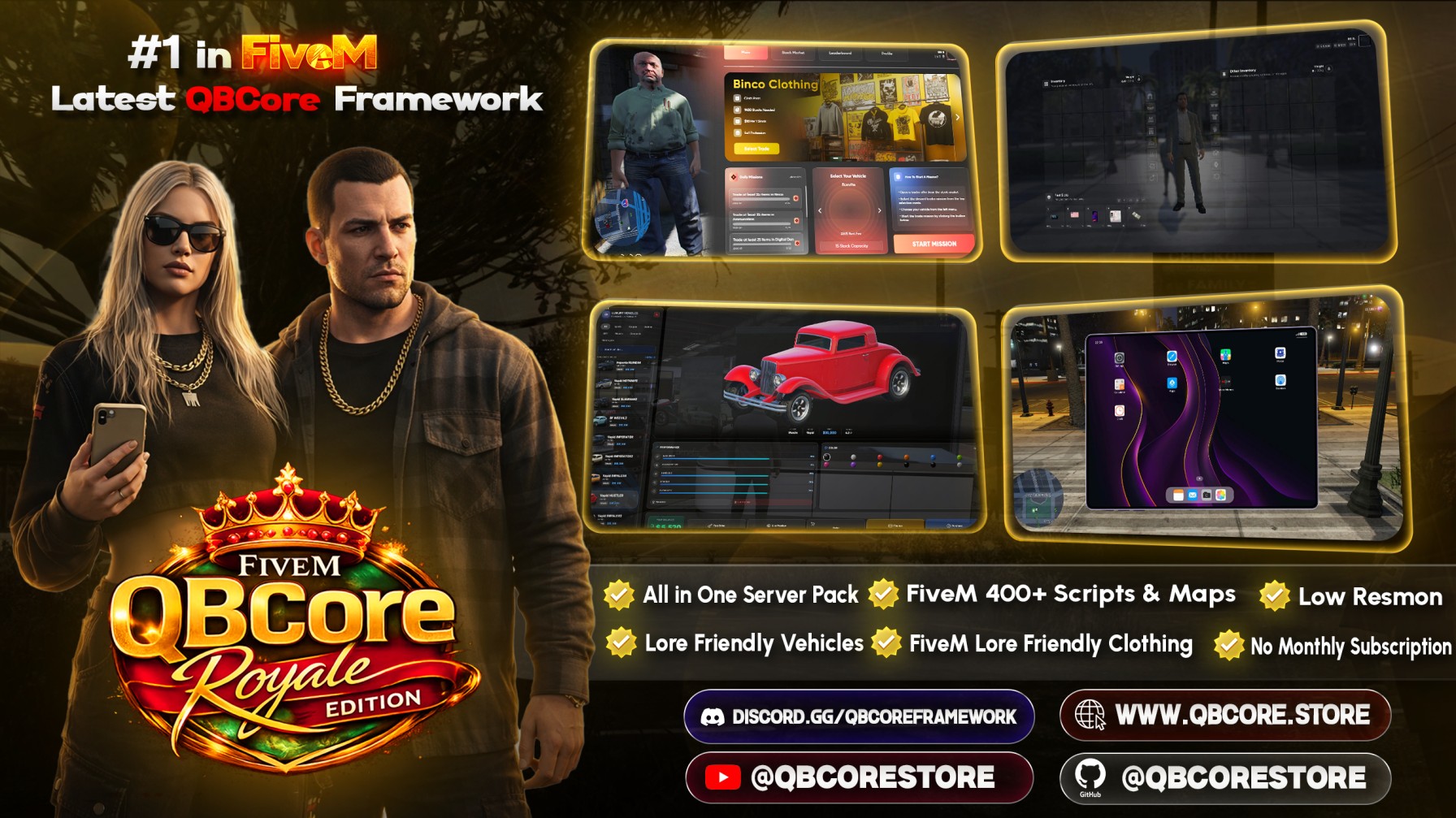 QBCore Royale Edition – Ultimate All-In-One Server Pack